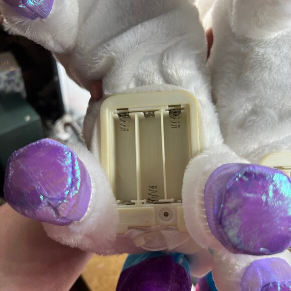 Gemmy 2 Shimmy Animated Singing Dancing Unicorn Plush Christmas READ Description - Picture 13 of 13